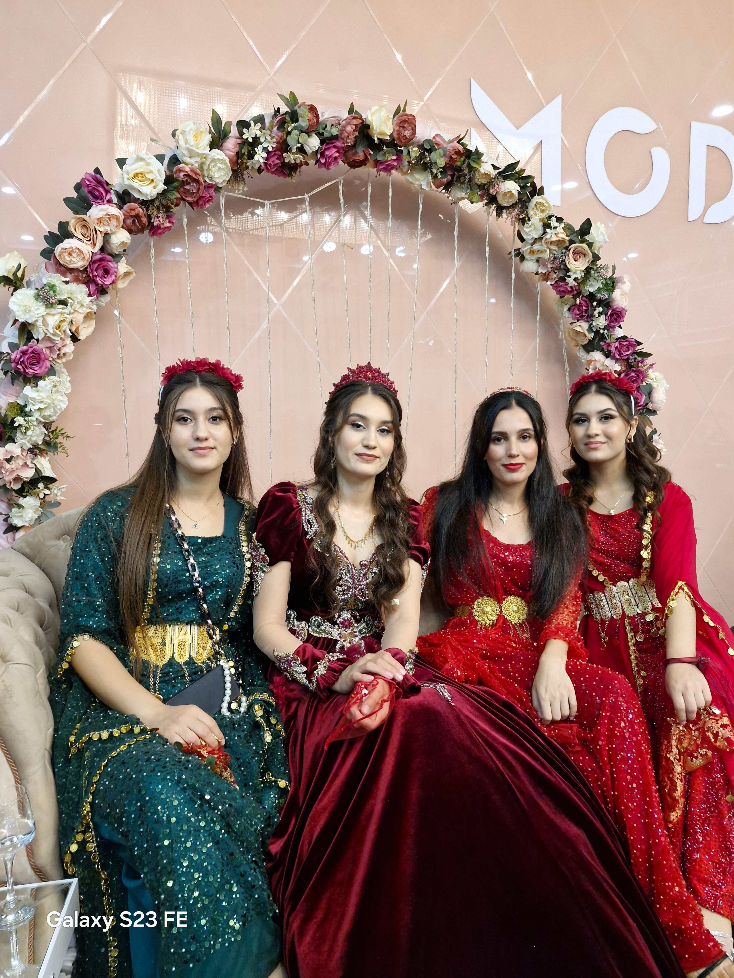 Traditional Kurdish dresses photographed in Türkiye